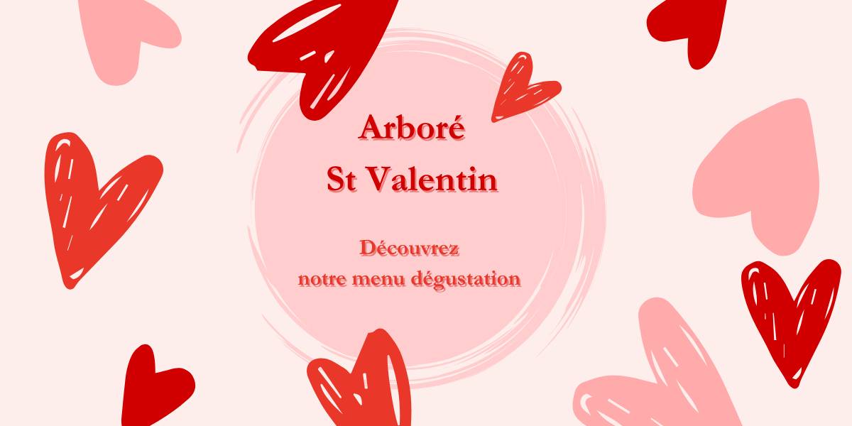 arbore menu saint valentin